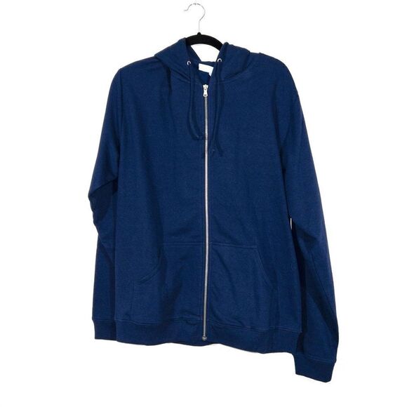 NWT Hill House Navy Teddy Zip-Up Jacket Size Small‎ - Picture 2 of 9